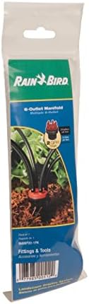 Rain Bird MANIF21PK Drip Irrigation 6-Port Manifold, 2 Gallon Per Hour Flow Rate Per Port (Pack of 2)