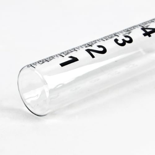 5'' Capacity Rain Gauge Replacement Tube Glass, 2 Pcs