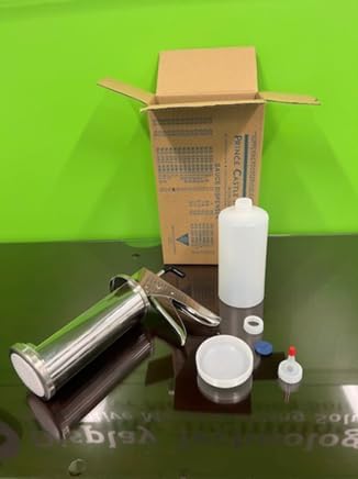 Prince Castle Sauce Dispenser, 2/3oz Sauce Gun, Black+ Bottle and end + Dispensing Cap, Ring and Liner- Commercial Dispenser For Thick Sauces Like Tartar, Mayonnaise, Sour Cream, Condiments, Guacamole