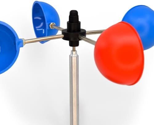 Eisco - Small Anemometer for Measuring Wind Speed Durable Weather-Resistant Design for Outdoor and Educational Use