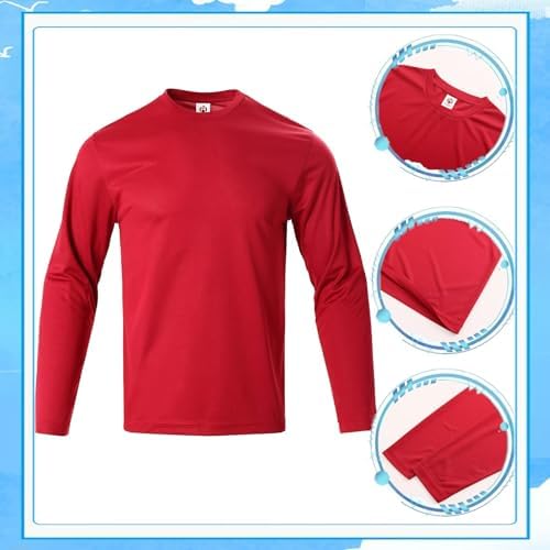 LeeHanTon Men's Sun Shirts Sun Protection Hoodie Shirt UPF 50+ Long Sleeve Work Athletic Shirt with Hooded for Fishing Hiking