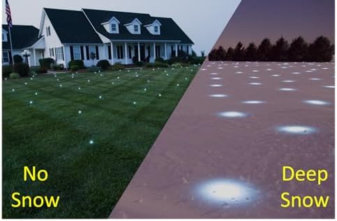Cover Your Entire Lawn with Lights in Minutes – Outdoor LED Yard Lighting Decoration – No Ladders or Tools – Lawn Lights – for Christmas, Weddings & Events – 2827 sq ft Each – 36-10 Model, Warm White