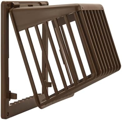 HY-Guard Exclusion® VentGuard™ - 8" Brown Code Compliant Plastic Dryer Exhaust Protection – Non-Lethal Wildlife Excluder by HY-C – Easy Installation – Keep Pests Out of Your Home, Condo or Apartment