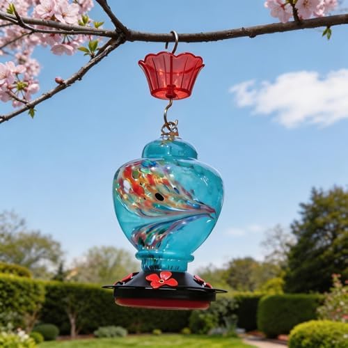 3oz Plastic Ant Moat for Hummingbird Feeder, 4-Pack Red Insect Guards
