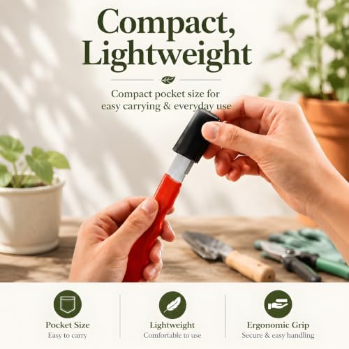 Garden Tool Pruning Shear Blade Sharpener, Metal Blade Rust Cleaning Tool