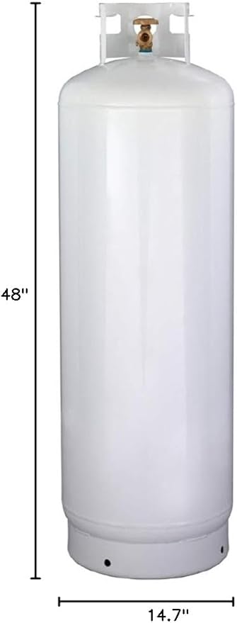 New 100 lb Steel Propane Cylinder with CGA510 Valve - DOT / TC Approved