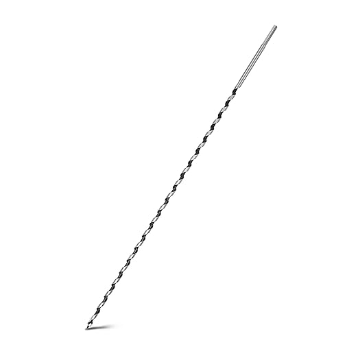 1/4 x 23.6 inch Auger Drill Bit for Wood,Hex Shank Ship Auger Bit for Soft Wood, Hard Wood, Plastic, Composite Materials and DIY Projects