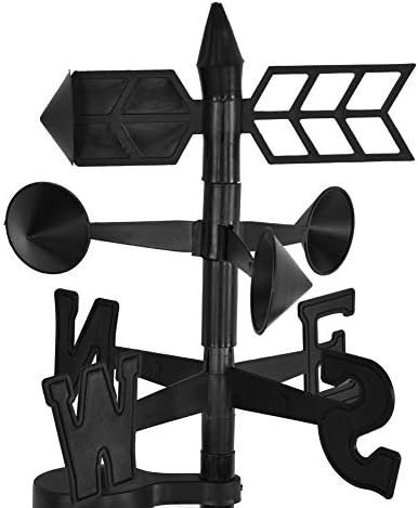Pongnas 3 in 1 Weather Station Outdoor Garden Thermometer Rain Wind Indicator with Fahrenheit Celsius Display Stake for Yard Courtyard