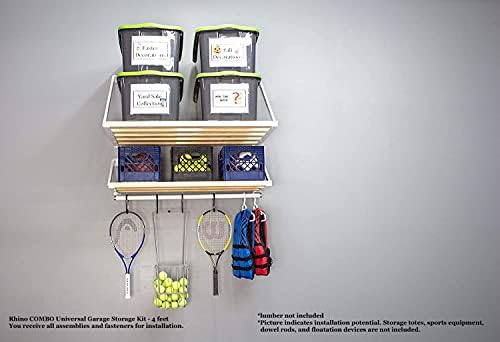 Rhino Combo Universal Garage Storage Kit - 4 feet