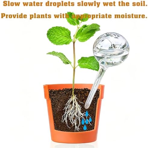 Plant Automatic Watering Devices, Clear Plastic Plant Self-Watering Bulb