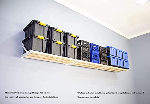 Rhino Shelf RhinoMini Universal Garage Storage Kit - 12 feet
