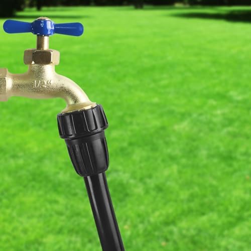 Hose To 1/2 Inch Irrigation Tubing Adapter, 3 Pack Faucet Garden Hose Adapter 3/4" To 1/2" Drip Tube 3/4 Inch FHT To 1/2 Inch Drip Adapter Fittings for Garden Irrigation System