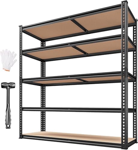 REIBII 40" W Storage Shelves Load 2500Lbs for Garage Pantry Closet Kitchen