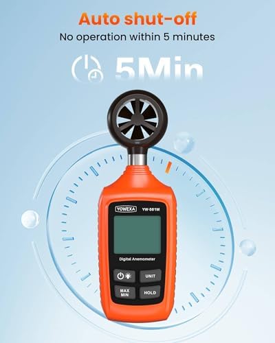 Anemometer with Backlit for HVAC, Drone, Sailing, Outdoor Activities