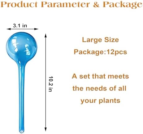 12pcs Plant Watering Globes, Plant Watering Bulb Indoor Outdoor Pot Plant