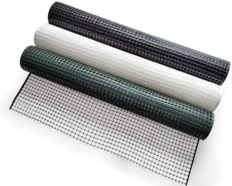 PotatoLife Green Plastic Garden Fence, Hardware Mesh, 40'' x 50'