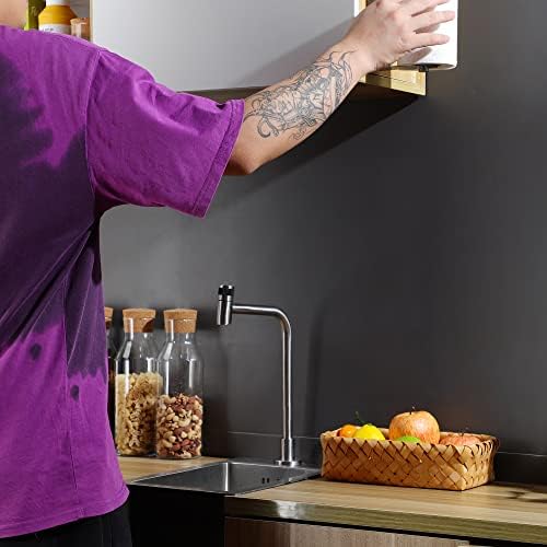 ZUNO Paper Towel Holder Cabinet Door or Under Cabinet, Self Adhesive