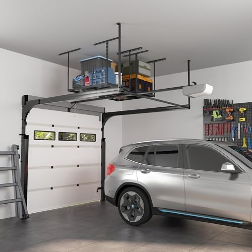 FLEXIMOUNTS 2x3 Overhead Garage Ceiling Storage Rack Organization, Black
