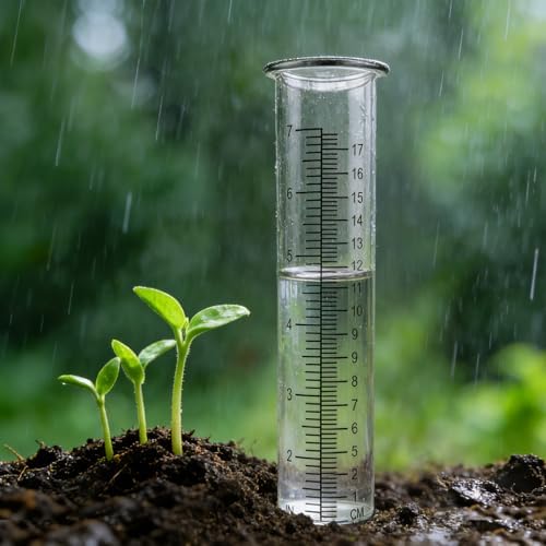 YJFWAL 2Pack 7" Plastic Rain Gauge Replacement Tube, 8.26 x 2.26 inches Cold Resistance Crack Resistance for Outdoor Yard Garden Lawn