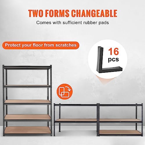 VEVOR Storage Shelves 5-Tier Adjustable 2000 lbs 48"x24"x72" Shelving Unit