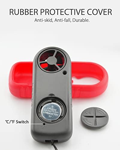 Wintact Digital Anemometer Handheld, Digital Wind Speed Meter 0 to 65mph