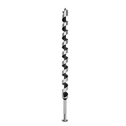 0.98 x 18 inch Auger Drill Bit for Wood,25x460mm Hex Shank Ship Auger Bit for Soft Wood, Hard Wood, Plastic, Composite Materials and DIY Projects