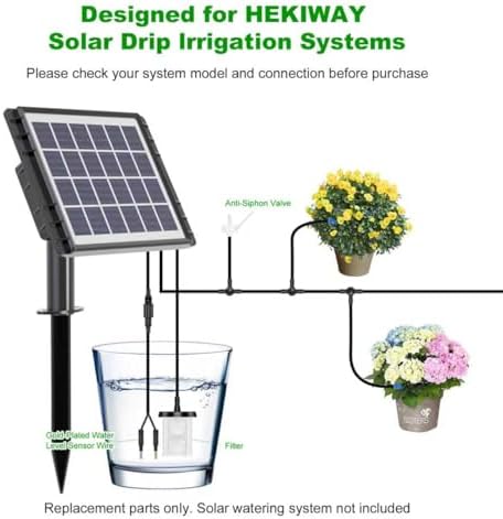 Solar Drip Irrigation Replacement Kit, Valve, Sensor Wire & Filter
