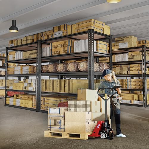 REIBII 40" W Storage Shelves Load 2500Lbs for Garage Pantry Closet Kitchen (Pack of 2)