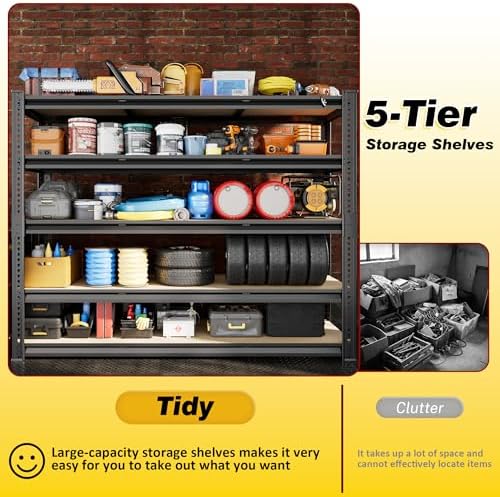 Durstruct 48" W Garage Shelving Heavy Duty 3100LBS Storage Shelves
