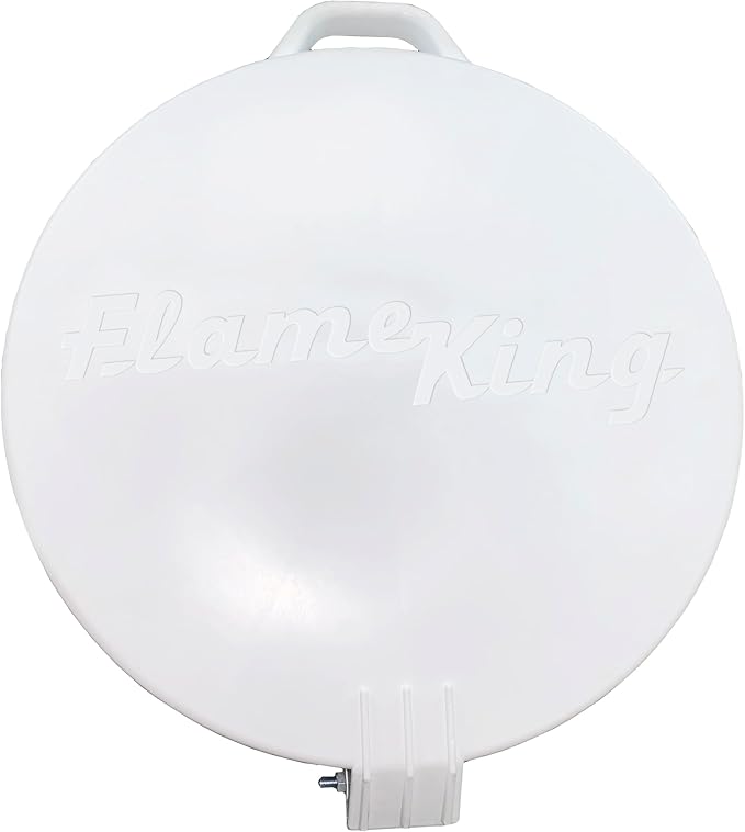 Flame King YSN420DOT 420LB DOT Propane Tank, Multi-Valves with Accurate Gas Level Gauge
