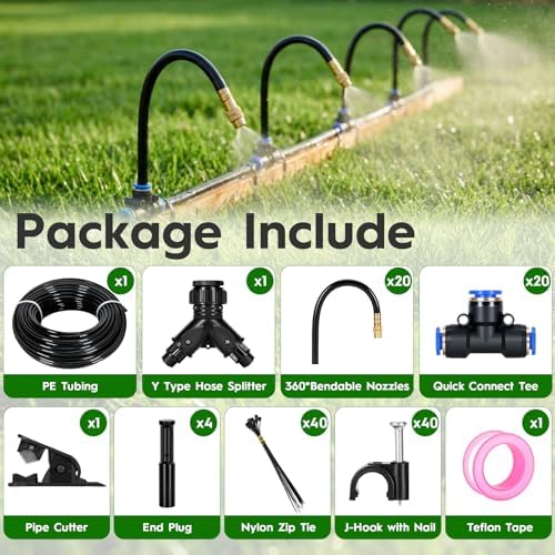 100FT 360° Adjustable Drip Irrigation System