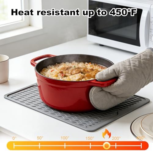 Silicone Grill Tool Mat for Blackstone Griddle Side Shelf Spatula Mat
