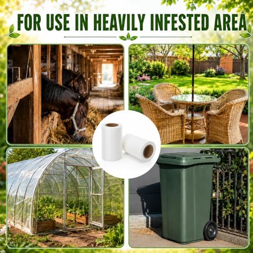 50 Rolls Spotted Lantern Fly Tree Trap, 30 ft Each, Outdoor Ant Trees Wrap