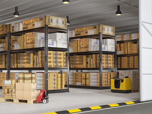 REIBII 2000LBS Storage Shelves,4-Tier Adjustable Garage Shelving for Pantry