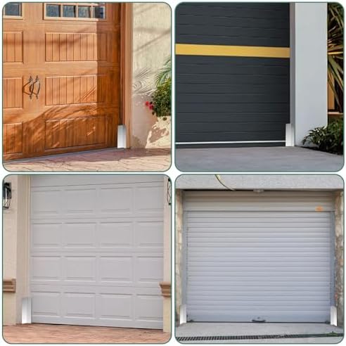 Bompro 2 Pcs Garage Door Seal Mouse Guard, Heavy Duty Stainless Steel Garage Door Mouse and Snake Guard, Permanent Solution