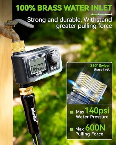 RAINPOINT Sprinkler Timer with Brass Swivel