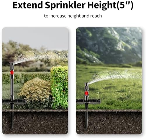 Flexible Sprinkler System, Above Ground DIY Irrigation Kit