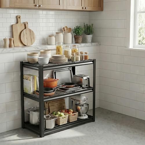 Durstruct 3 Tier Garage Shelving 1500LBS Loads Industrial Shelf 24"x16"x36"