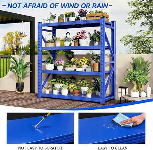 Heavy Duty Metal Garage Shelving Unit, 3000 LBS Total Load Capacity