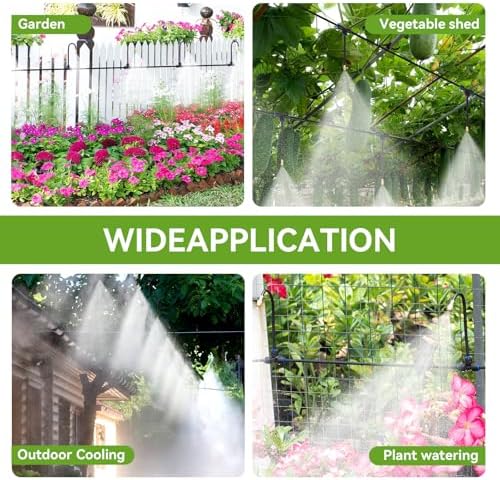 Drip Irrigation Parts ONLY 6pcs of 360° Adjustable Arm Sprayer Copper Nozzles and Quick Connect Base - No Tubing No Faucet Adapter