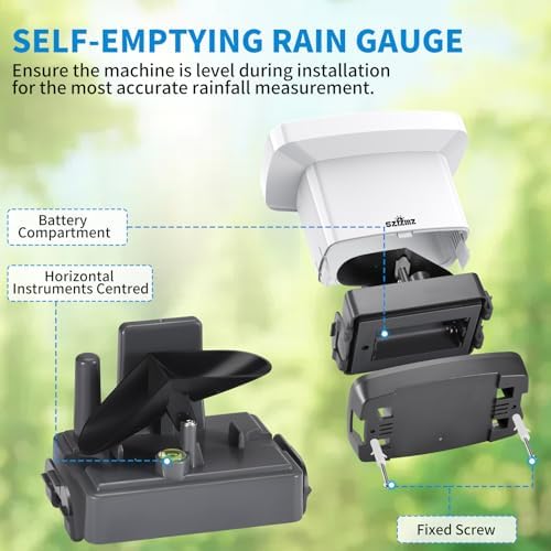 Wireless Rain Gauge Outdoor with Rain Collector