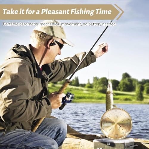 3-in-1 All-Season Wall Hanging Thermometer, Barometer, Hygrometer | Accurate Weather Station for Home and Office | Fahrenheit Edition in/Outdoor, Fahrenheit Edition