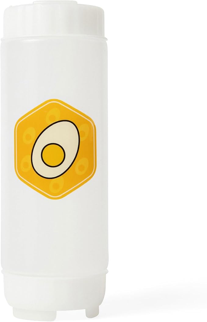 No‑Drip FIFO Mayo Squeeze Bottle – 18oz BPA-Free Refillable Dispenser with White Twist Cap for Mess-Free Squeezing – Ideal for Mayonnaise, Aioli, Ranch, Creamy Dressings & Prep Use
