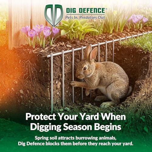Dig Defence Original Animal Barrier Fence - 32”(L) x 10”(H), 12 Pack