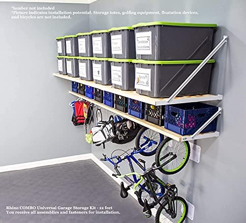 Rhino Combo Universal Garage Storage Kit - 12 feet