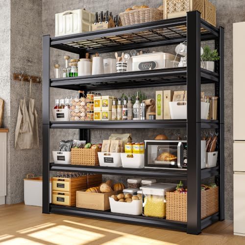 REIBII 72" H Garage Shelving Heavy Duty Adjustable Metal Shelf for Basement