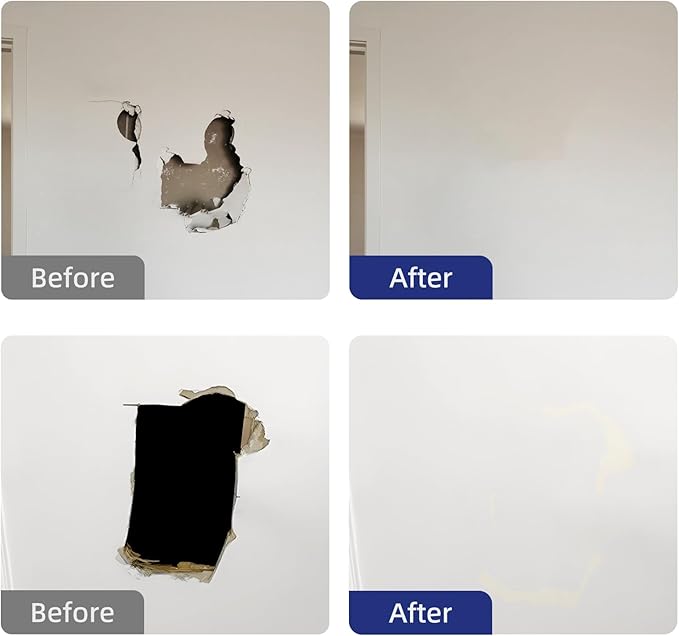 Drywall Repair Kit,Drywall Repair Panel 12” x12“,Drywall Patch Kit Large Hole,Sheetrock Repair Kit,Wall Surface Large Hole Fill Quick and Easy Solution