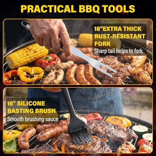 Grill Set, Grill Tools for Outdoor Grill Utensils Set BBQ Accessories