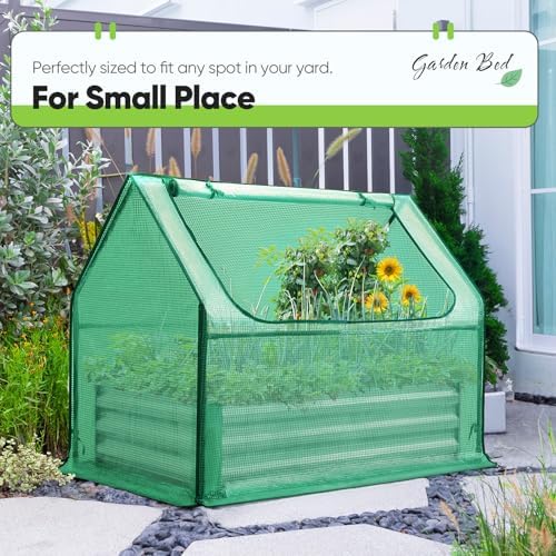Quictent Raised Garden Bed with Cover 4x2.5x1 FT