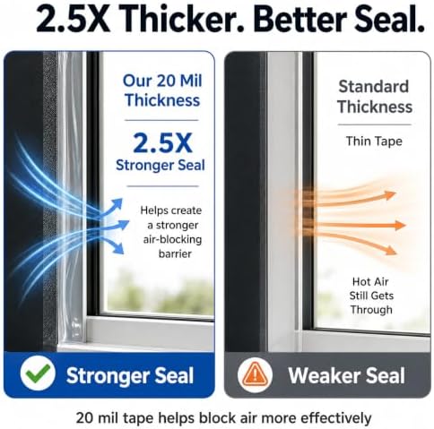 SWRT Window Sealing Tape, 2 in x 33 ft, 20 Mil Thick, AC Insulation Seal